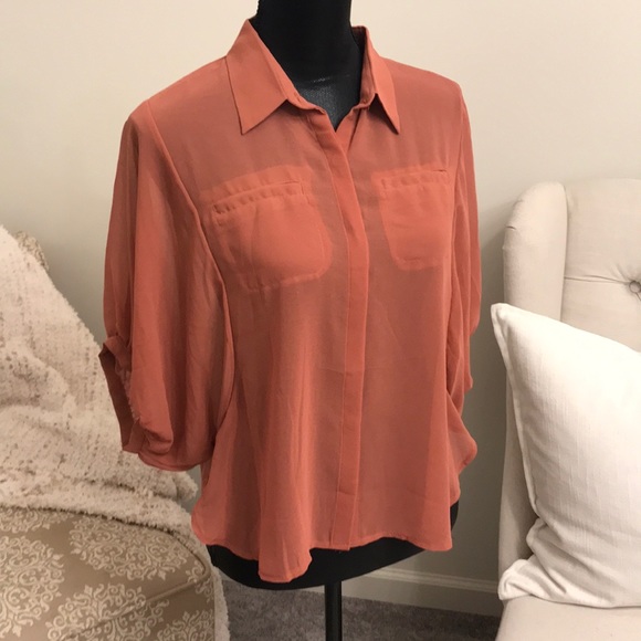 Rust colored blouse - Picture 8 of 8